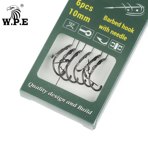 W.P.E 6 unids/pack pesca listo atado Chod plataformas #2/4 #/6 de Metal cebo Spike alimentador de método Boilie accesorios de pesca plataforma abordar ► Foto 1/6