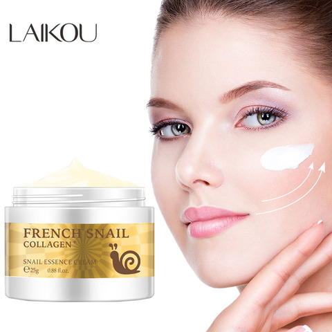 LAIKOU-crema facial de caracol, crema hidratante de ácido hialurónico, crema antiarrugas, crema de colágeno nutritiva para el día ► Foto 1/6