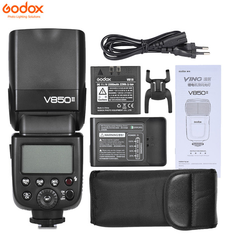 Godox V850II GN60 construido en 2,4G inalámbrico sistema 1/8000s HSS Cámara Flash Speedlite para Canon, Nikon, Pentax, Olympas ► Foto 1/6