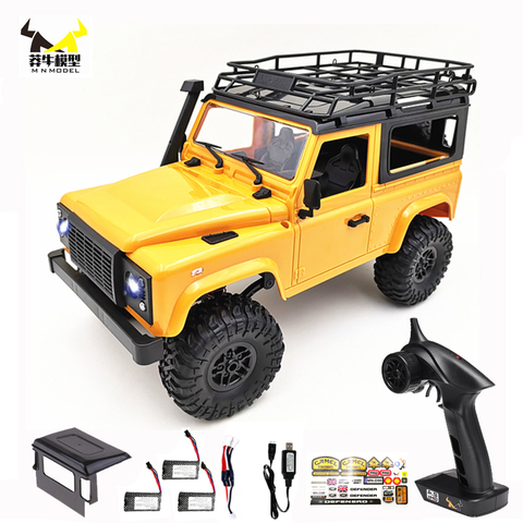 WPL 1:12 D90 coche camión RC 4WD 2,4G RTR Off-Road Rock Crawler actualizado MN99s defensor de Control remoto coche camión 1/12 juguetes para los niños ► Foto 1/6