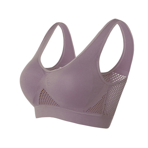 Sujetador de Fitness transpirable para mujer, ropa interior de tirantes finos, Bralette antiligero a prueba de golpes, Push Up, para correr y dormir ► Foto 1/6