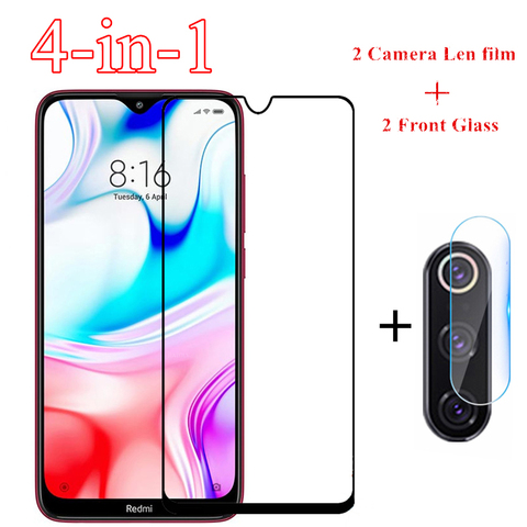 2pcs para Xiaomi redmi 8 de vidrio para Xiaomi redmi Nota 8 9s Pro 7 Pantalla 7A 8A 8T 6 6A vidrio templado protector de lente de la cámara de cine ► Foto 1/6