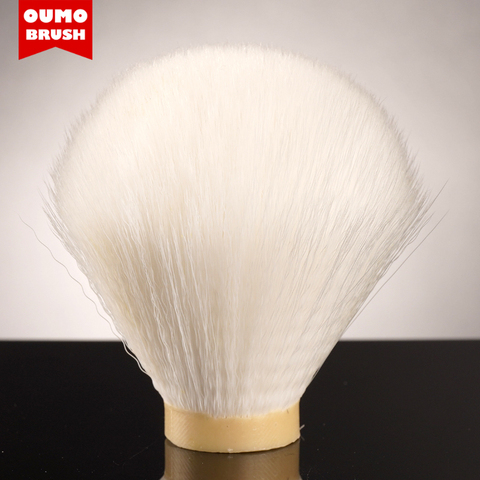OUMO-brocha de afeitar, nudos de pelo sintético blanco ► Foto 1/4