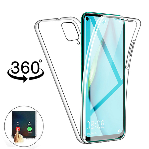 Funda doble de cuerpo completo para huawei P40 lite P30 pro, cubierta de silicona suave transparente de TPU para huawei P40 pro 30 Lite P 40 light, 360 ► Foto 1/6