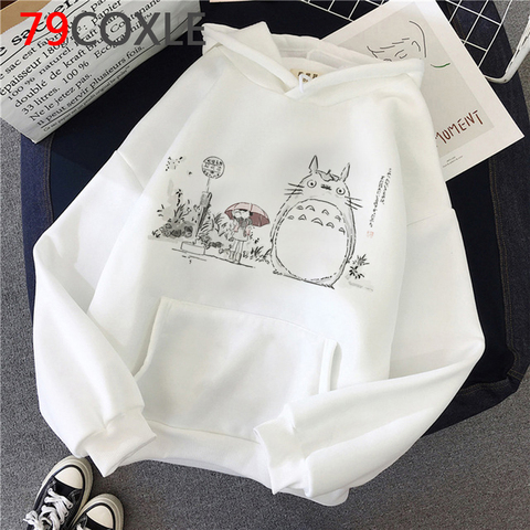 Sudadera con capucha de Totoro para mujer, Studio Ghibli Kawaii Harajuku, Miyazaki Hayao, dibujos animados, Ullzang, Anime ► Foto 1/6