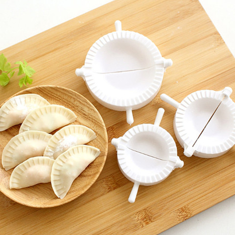 MJ087 nuevo 3 uds prensa Ravioli dinero pastelería pastel Dumpling herramientas para Gyoza molde Herramienta 3 tamaño fácil de molde para Bola de masa hervida ► Foto 1/6