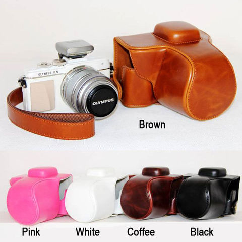 Funda rígida de cuero Pu para cámara, funda para OLYMPUS Pen E-PL7 EPL7 E-PL8 EPL8 EPL9 E-PL9 ► Foto 1/6