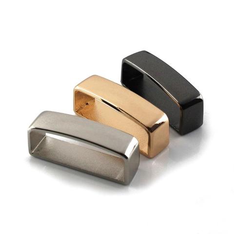Cinturón de Metal con forma de D, Lazo de cinta, piezas de hebilla de anillo para bolso Artesanal de cuero, correa de 40mm, 2 uds. ► Foto 1/6