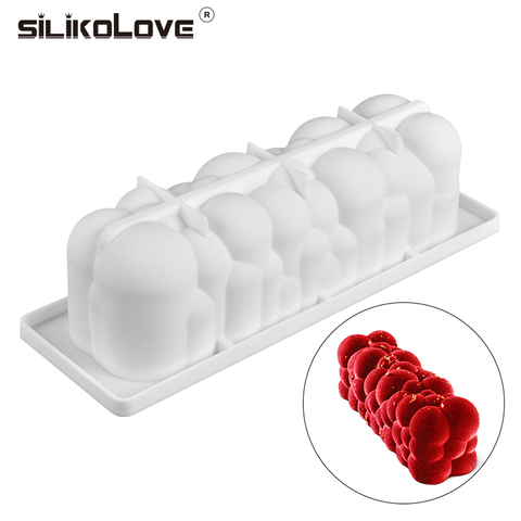 SILIKOLOVE-Molde de silicona para hornear pasteles, pastel de burbujas, postre de Mousse en forma de espiral, herramientas de decoración de pasteles, moldes para hornear ► Foto 1/6