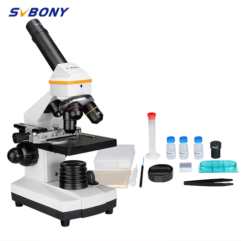 SVBONY SV601 HD Professional 1600X Portátil Microscopio Biológico Ciencia bioelectrónica Microscopio Observación Experimental ► Foto 1/6