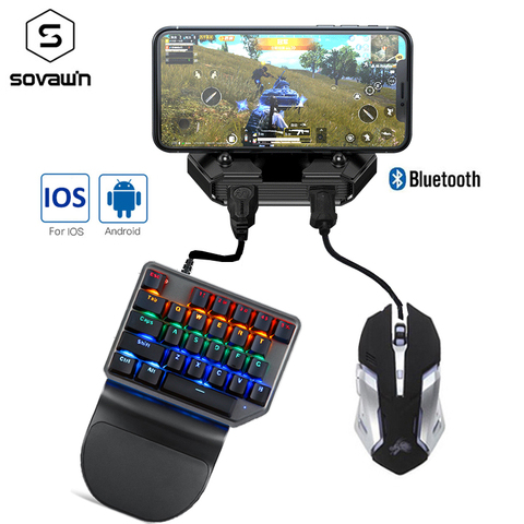 Mando Pubg con Bluetooth 5,0 para móvil, conversor de ratón para IOS, iPad y PC ► Foto 1/6