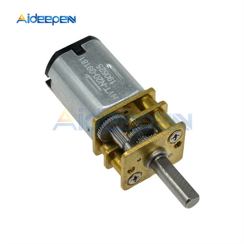 GA12-N20 DC 3V 6V 12V 12V múltiples tipo Micro DC Motor de reducción bajo Motor de velocidad desaceleración Motor 15RPM a 600RPM, 100RPM, 1000RPM ► Foto 1/5