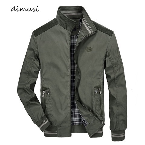 DIMUSI-Chaqueta Bomber de otoño e invierno para hombre, abrigo cortavientos térmico para exteriores, abrigos de negocios ajustados a la moda, ropa para hombre ► Foto 1/6