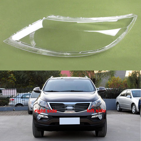 Cubierta de carcasa para faro delantero de Kia Sportage, cubierta de faro transparente, para Kia Sportage R 2009 2010 2011 2012 ► Foto 1/6