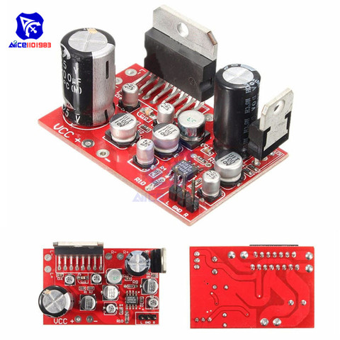 Diymore TDA7379 módulo amplificador de Audio DC 9-17,5 V 39W * 2 Placa de amplificador de Audio AD828 placa preamplificadora para el Altavoz Bluetooth ► Foto 1/6