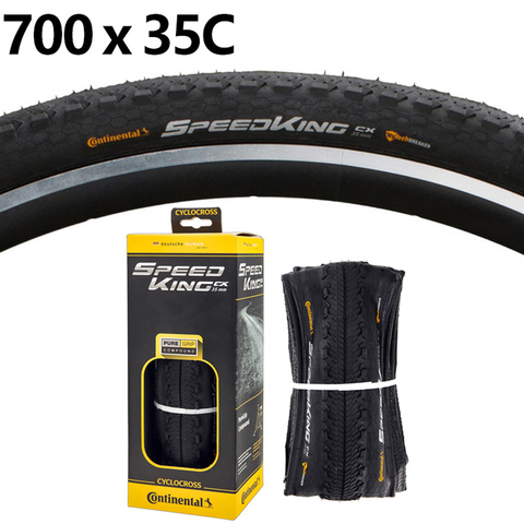 Neumático plegable de ciclocross para bicicleta, llanta de bicicleta de gravilla Continental Speed King CX 700x35C ► Foto 1/6