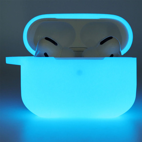 Funda luminosa fluorescente para auriculares AirPods Pro, funda protectora para AirPods Pro ► Foto 1/6