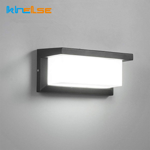 Lámpara LED de pared para exteriores, accesorio de iluminación moderno para porche, impermeable, con Sensor de movimiento y Radar, para patio y jardín, 18W ► Foto 1/6