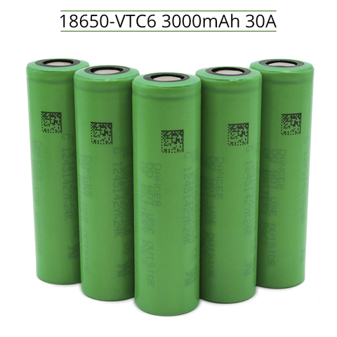 1-20 piezas Original VTC6 18650, 3000mAh Li-Ion 3,7 batería para SONY Us18650 Vtc6 3000mAh batería de la batería E -cigarrillo juguetes herramientas linterna ► Foto 1/6