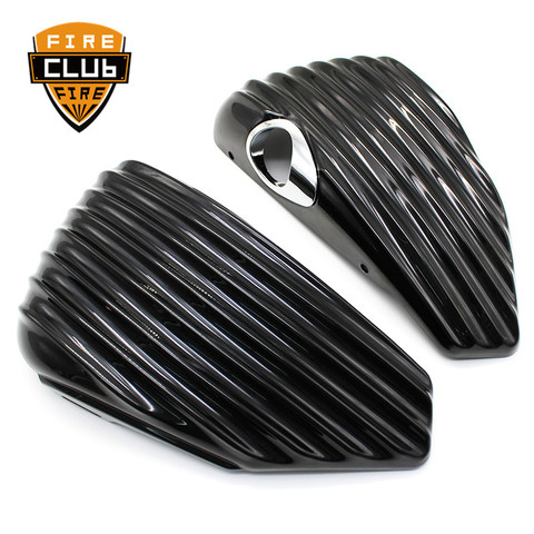 Cubierta protectora para batería de motocicleta Harley Sportster, cubierta para batería de carenado para motocicleta, lado izquierdo y derecho, 883, 1200 XL, 2004-2013 ► Foto 1/6