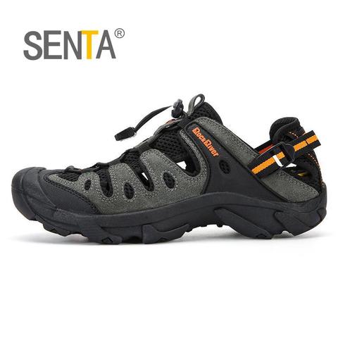 Zapatillas de deporte transpirables de verano para hombres y mujeres, sandalias de senderismo para exteriores, sandalias de agua para senderismo y senderismo para hombres, Tallas grandes ► Foto 1/6