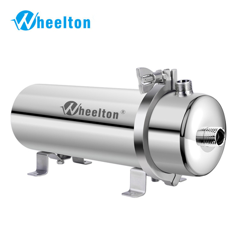 Wheelton 304 filtro de agua de acero inoxidable PVDF purificador con ultrafiltración... 1000L comercial casa cocina beber directamente UF filtros ► Foto 1/6