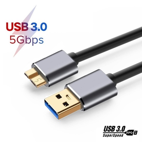 Cable de disco duro externo HDD para Samsung S5, note 3, Toshiba, WD, Seagate, Cable de datos USB Micro B USB 3,0, 5Gbps ► Foto 1/6