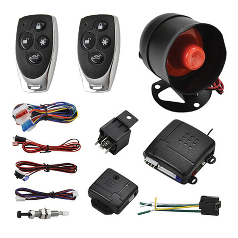 Alarma de sonido y luz para coche, dispositivo de bloqueo con Control remoto, sistema de entrada sin llave, Kit de seguridad de puertas, PKE, antirrobo, buscar ubicación automática ► Foto 1/6