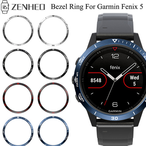 Funda de anillo de bisel de acero inoxidable para Garmin Fenix, funda de diseño con 5 bisel, marco de protección antiarañazos ► Foto 1/5