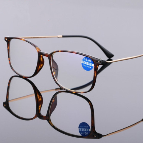 NYWOOH TR90 gafas de lectura de los hombres y las mujeres Retro Anti-Luz Azul gafas hipermetropía receta + 1,0, 1,5, 2,0, 2,5, 3,0 dioptrías ► Foto 1/6