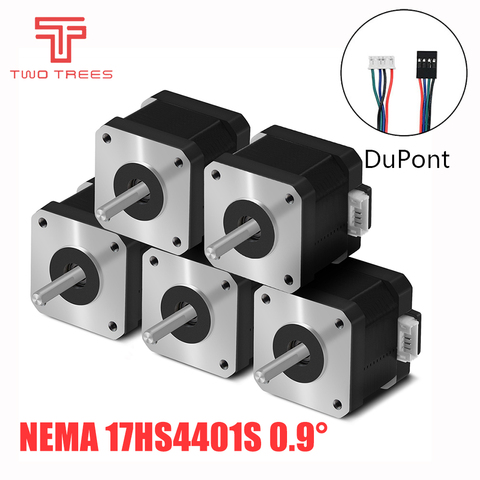 Nema17-Motor paso a paso para impresora 3D CNC, 42 motor, Nema 17, 42BYGH, 1.5A, 38mm, 17HS4401, 17HS4401S, valor de pulso 0,9, 4 Plomo ► Foto 1/6