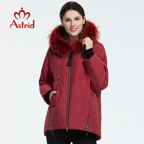 ¡Novedad de invierno 2022! Chaqueta de plumón con cuello de piel para mujer, ropa holgada de algodón grueso para exteriores, abrigo de invierno de calidad AT-9227 ► Foto 1/6