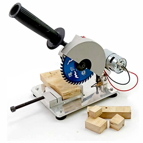 Microcortadora multifuncional para el hogar, máquina de Corte de aluminio pequeña de 4 pulgadas, herramientas de corte de madera de acero de escritorio de 45 grados ► Foto 1/6