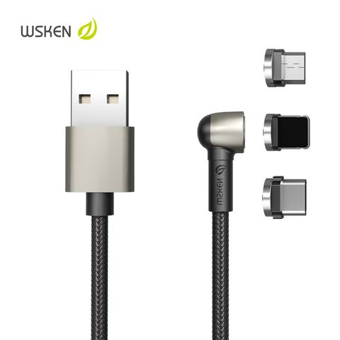 WSKEN magnética Cable USB tipo C imán cargo Core Micro usb Cable para iPhone SE Xs 11 Pro Samsung Xiaomi C la carga rápida de alambre ► Foto 1/6