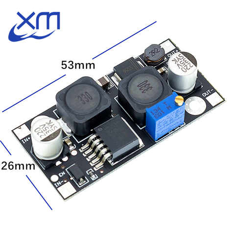 XL6019 (XL6009 actualización) automática step-up step-down dc-dc convertidor ajustable módulo de alimentación 20 W 5-32 V 1,3 a 35 V B42 ► Foto 1/6