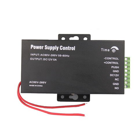 Sistema de Control de Acceso de puerta cc 12V, interruptor de fuente de alimentación 3A 5A AC 110 ~ 240V para Dispositivo de Máquina de Control de acceso de huellas dactilares RFID ► Foto 1/6