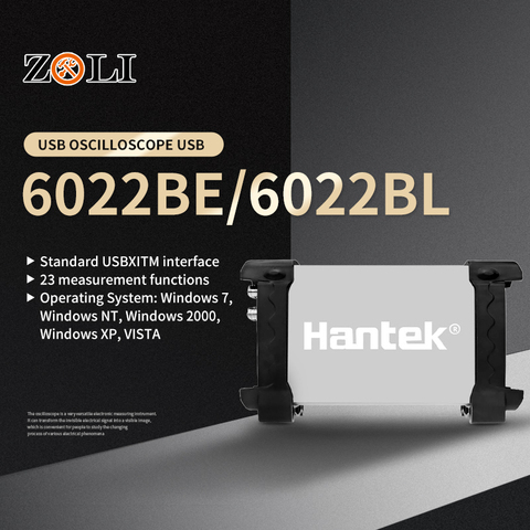 Hantek 6022BE & 6022BL osciloscopio automático portátil PC USB osciloscopio portátil 2 almacenamiento Digital 20MHz 48MSa / s osciloscopio ► Foto 1/6