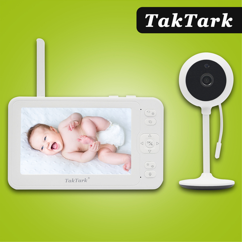 TakTark 5,0 pulgadas 1080P HD Video inalámbrico Monitor de bebé niñera cámara de seguridad IR LED de visión nocturna intercomunicador ► Foto 1/6