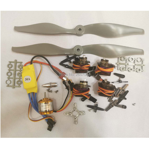 Motor sin escobillas A2212 2212 930Kv 30A ESC, montaje de Motor 1060 hélice MG90 9G, Micro Servo para helicóptero de avión de ala fija RC ► Foto 1/6