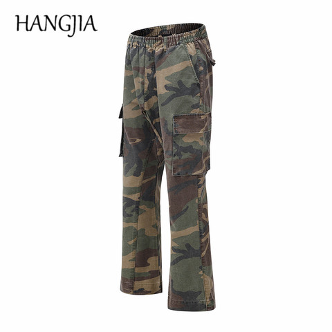 Pantalones acampanados de camuflaje para hombre y mujer, calzas ajustadas a la moda, estilo popular que combina con todo, 2022 ► Foto 1/6