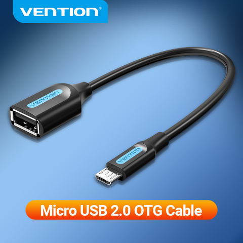 Vention-Cable Micro USB OTG, macho a USB hembra para tableta, teclado, Samsung, Xiaomi, teléfono Android, adaptador USB 2,0 OTG ► Foto 1/6