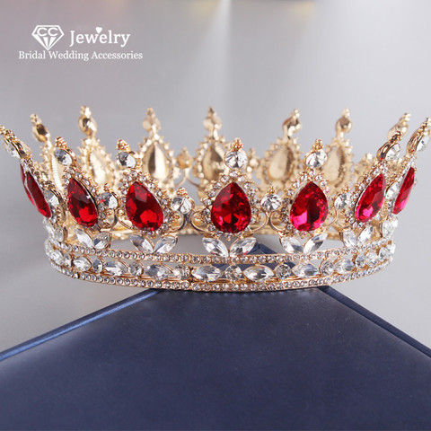 CC-Tiaras y diademas de compromiso para mujer, accesorios para el cabello de boda para mujer, corona Vintage, joyería, tocado de fiesta de lujo YQ20 ► Foto 1/6