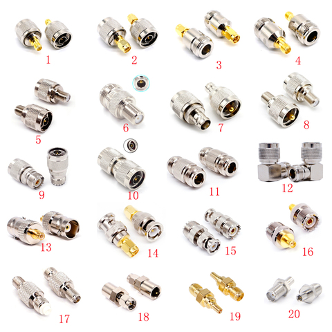 Conector adaptador SMA a BNC N UHF SO239 PL259 FME F hembra TS9 CRC9 RF Coaxial, cubierta de prueba de ángulo recto, Uds. ► Foto 1/6