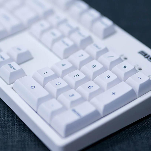 Tecla de instalación Kat Alpha, nuevo perfil, white heat puro, tapa de tecla de sublimación, en blanco, 40S, 68, 87, 104, Teclado mecánico ► Foto 1/5