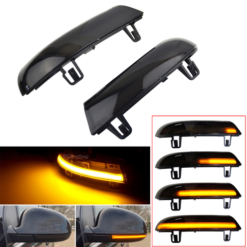 Luz led para espejo lateral, con flujo dinámico y parpadeante de agua para Volkswagen Passat B5.5 B6 R36 R32 Jetta MK5 Golf 5 GTI Sharan SuperB ► Foto 1/6