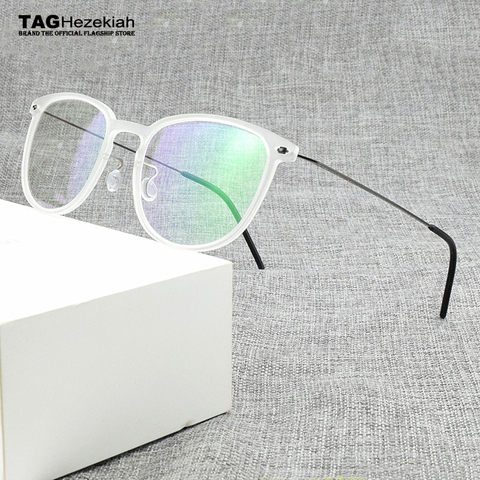 2022 óptica gafas de marco las mujeres anteojos luz Ultra marca TR90 transparente monturas para gafas para hombres espectáculo 6549 ► Foto 1/6