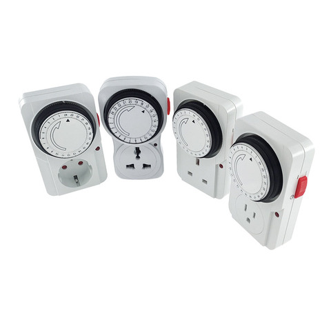 Interruptor de temporizador cíclico de 24 horas, temporizador de cocina, bucle de salida, enchufe de sincronización Universal, temporizador mecánico de 230VAC, 3500W, 16A, enchufe de Reino Unido, UE, EE. UU. ► Foto 1/6
