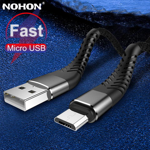 0,2 1 2m 3m cargador carga rápida Micro USB Cable para Samsung Huawei Xiaomi Android largo corto Cable de alimentación Cables de teléfono móvil ► Foto 1/6