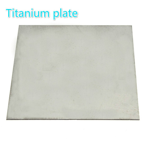 Hoja de placa de titanio Ti Gr.5 Gr5, grado 5, ASTM B265, 1x200x200mm ► Foto 1/4