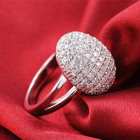925 anillos de plata esterlina de compromiso de boda para mujer, dos regalos, 88 CZ, diamantes, marca, venta al por mayor, especial, R103 ► Foto 1/6